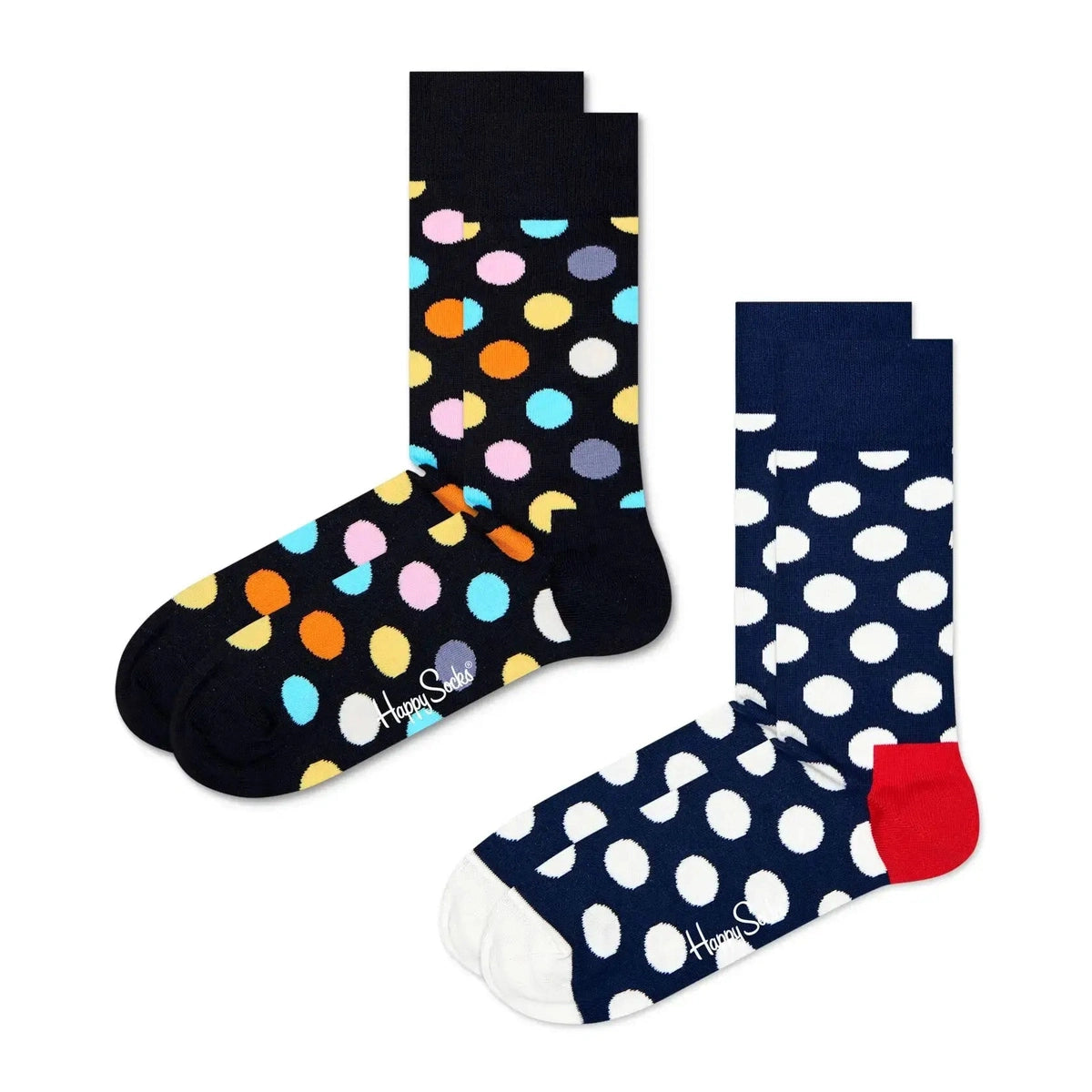 Happy Socks - 2er - SET - Big Dot - sockenladen.shop