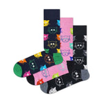 Happy Socks - Geschenkbox - 3 - Pack Cat Socks - sockenladen.shop