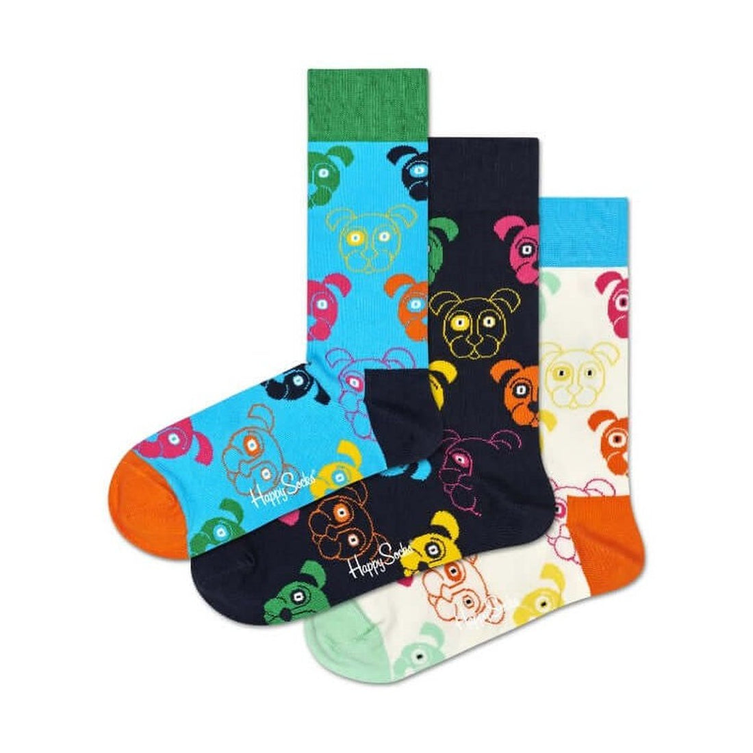Happy Socks - Geschenkbox - 3 - Pack Dog Socks - sockenladen.shop