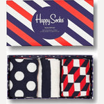 Happy Socks - Geschenkbox - 3 - Pack Navy Socks - sockenladen.shop