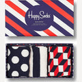 Happy Socks - Geschenkbox - 3-Pack Navy Socks